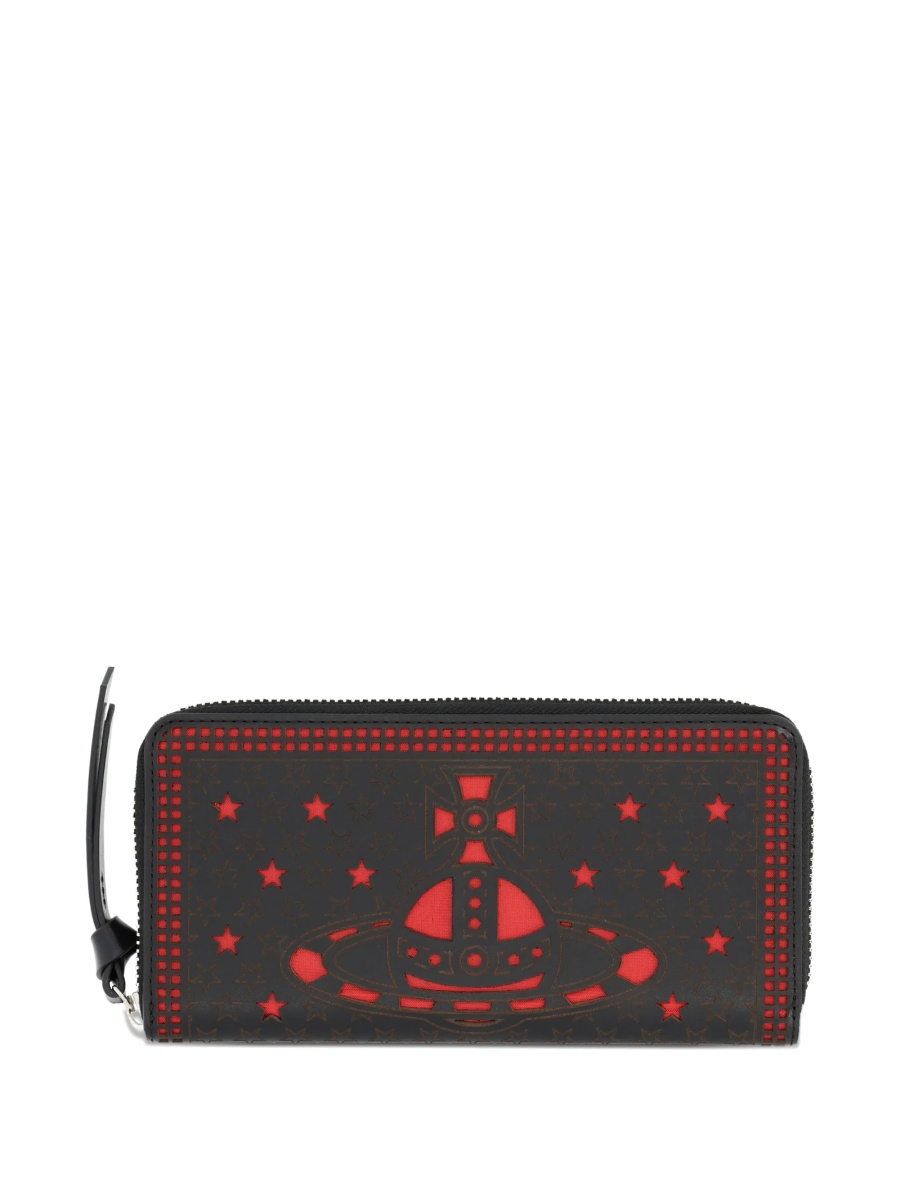 Portofel Vivienne Westwood negru din piele - Img 2