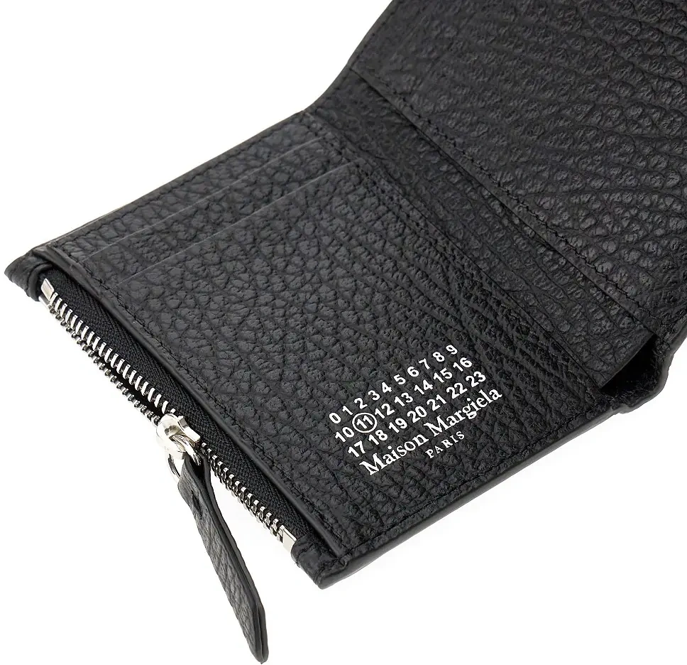 Portofele 'Four Stitches' grain leather wallet - Img 4