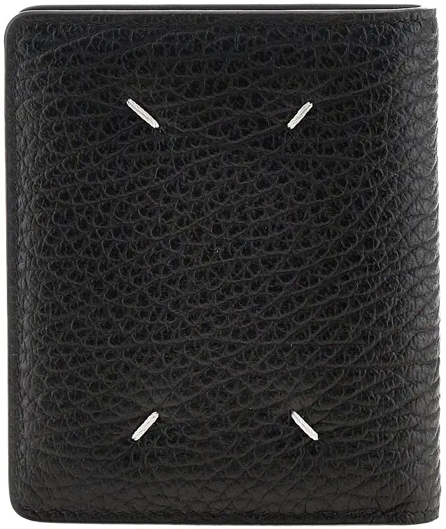 Portofele 'Four Stitches' grained leather wallet - Img 2