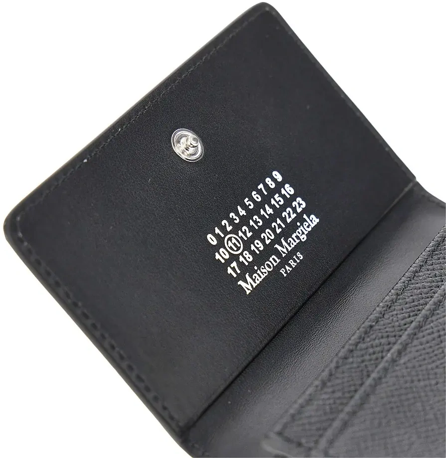 Portofele Grained leather cardholder with flap - Img 3