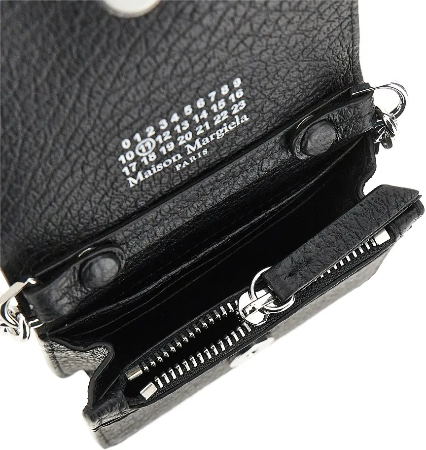Portofele Leather wallet with chain strap - Img 3