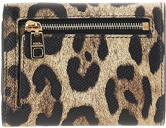Portofele Leopard-print leather french flap wallet - Img 2