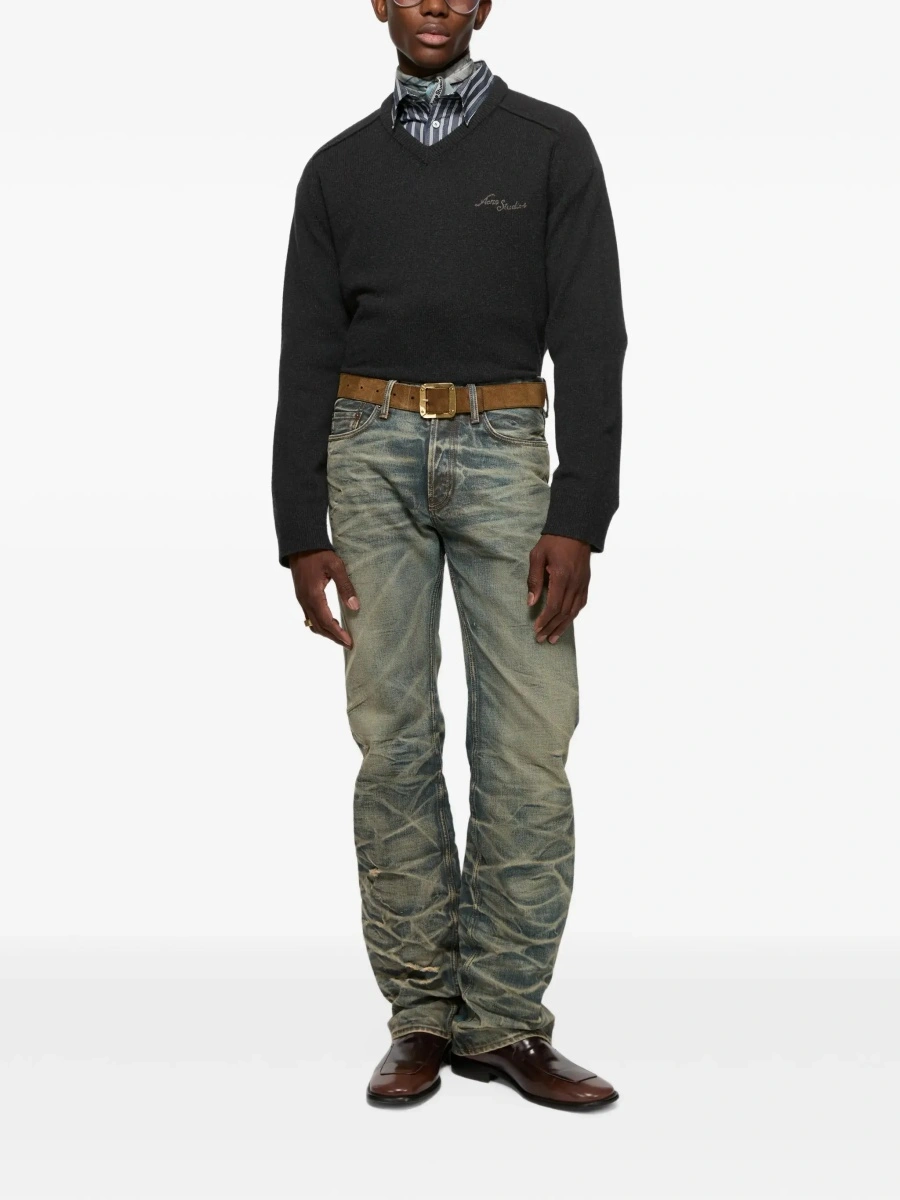Pulover Acne Studios negru din lana - Img 4