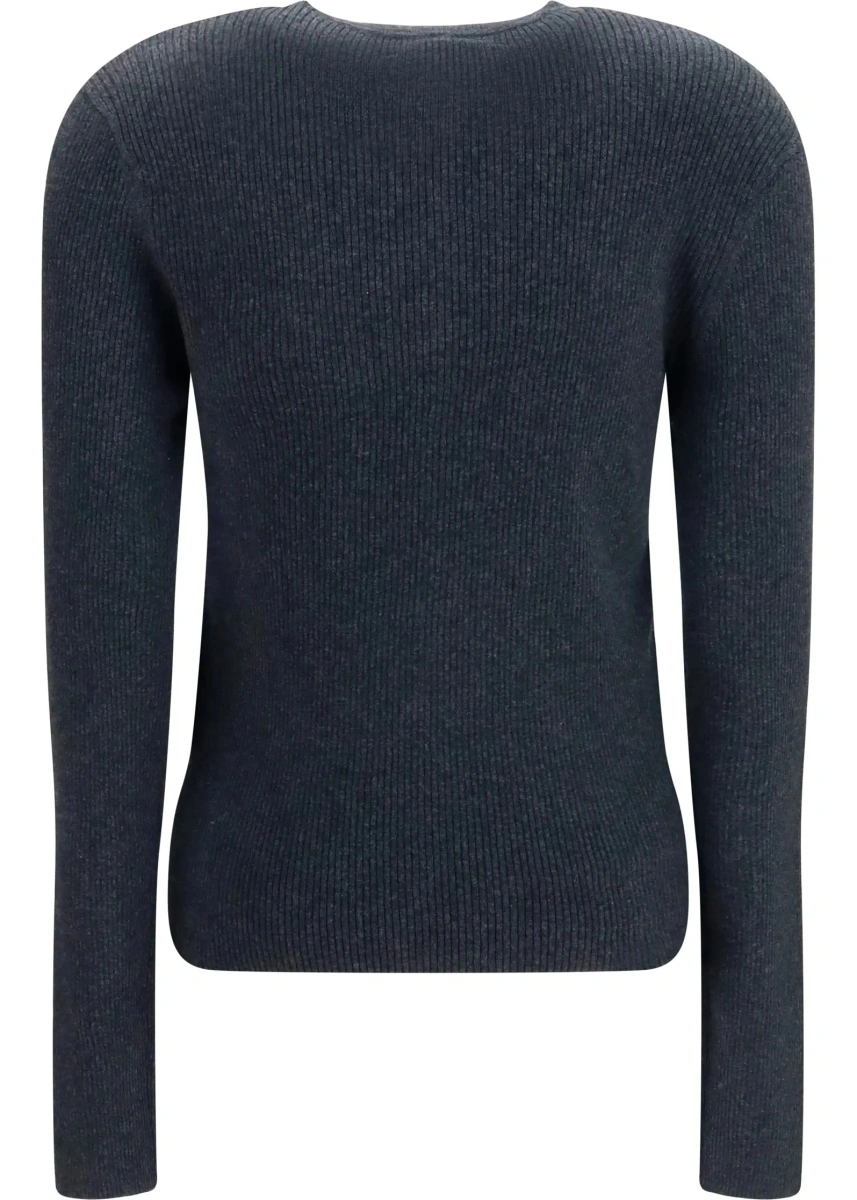 Pulover Airi Henley Sweater in cotton and cashmere - Img 2