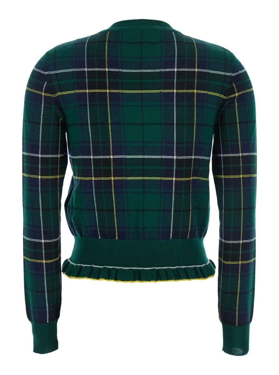 Pulover Alexander McQueen verde din lana - Img 2