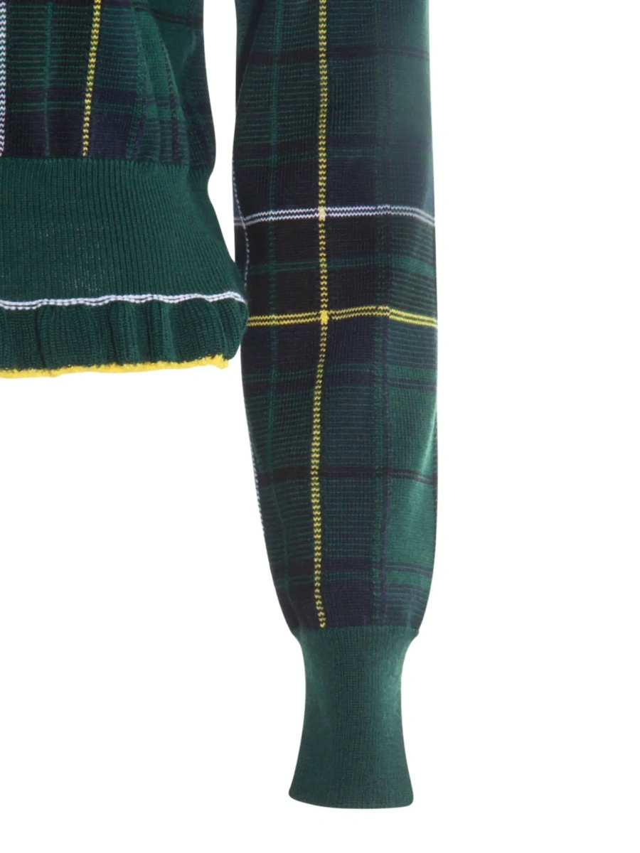 Pulover Alexander McQueen verde din lana - Img 5