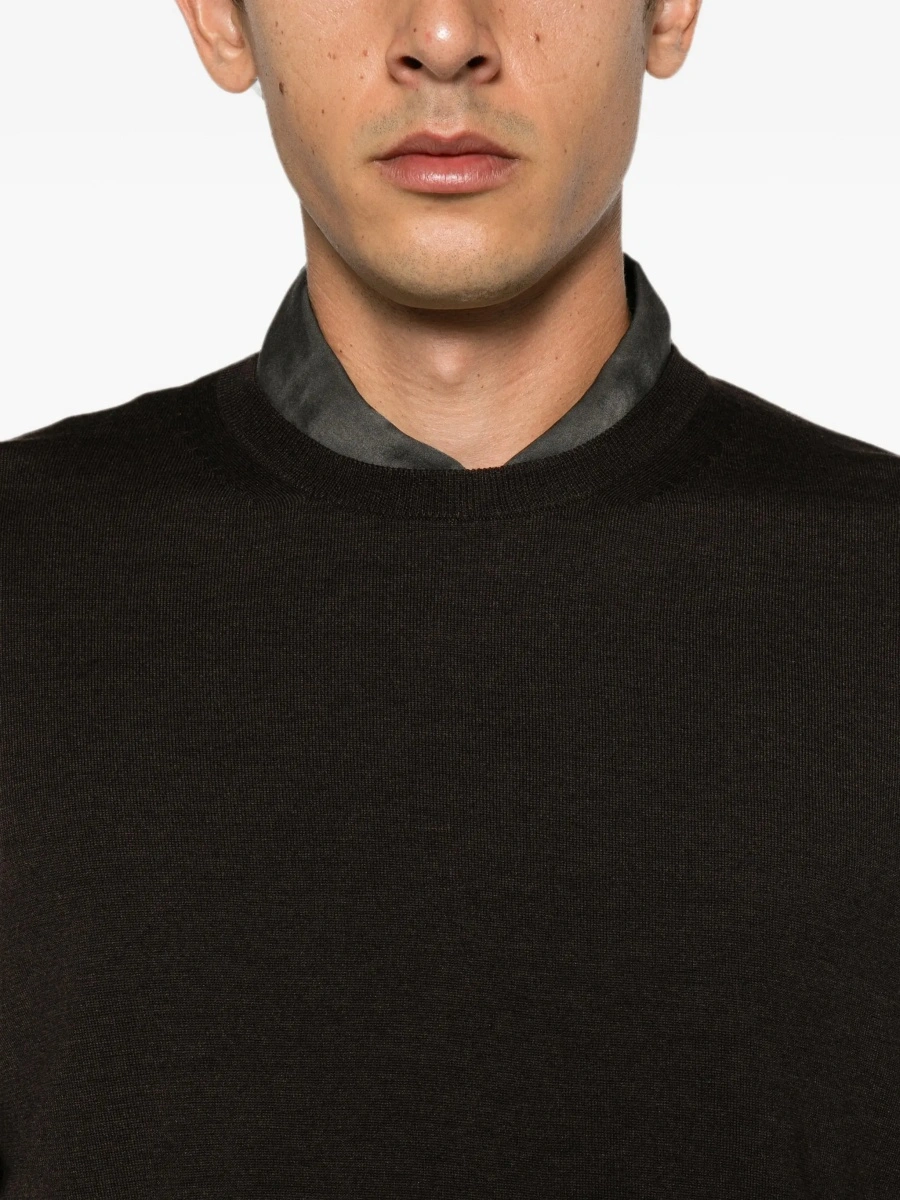 Pulover Cashmere and silk crew-neck sweater - Img 8