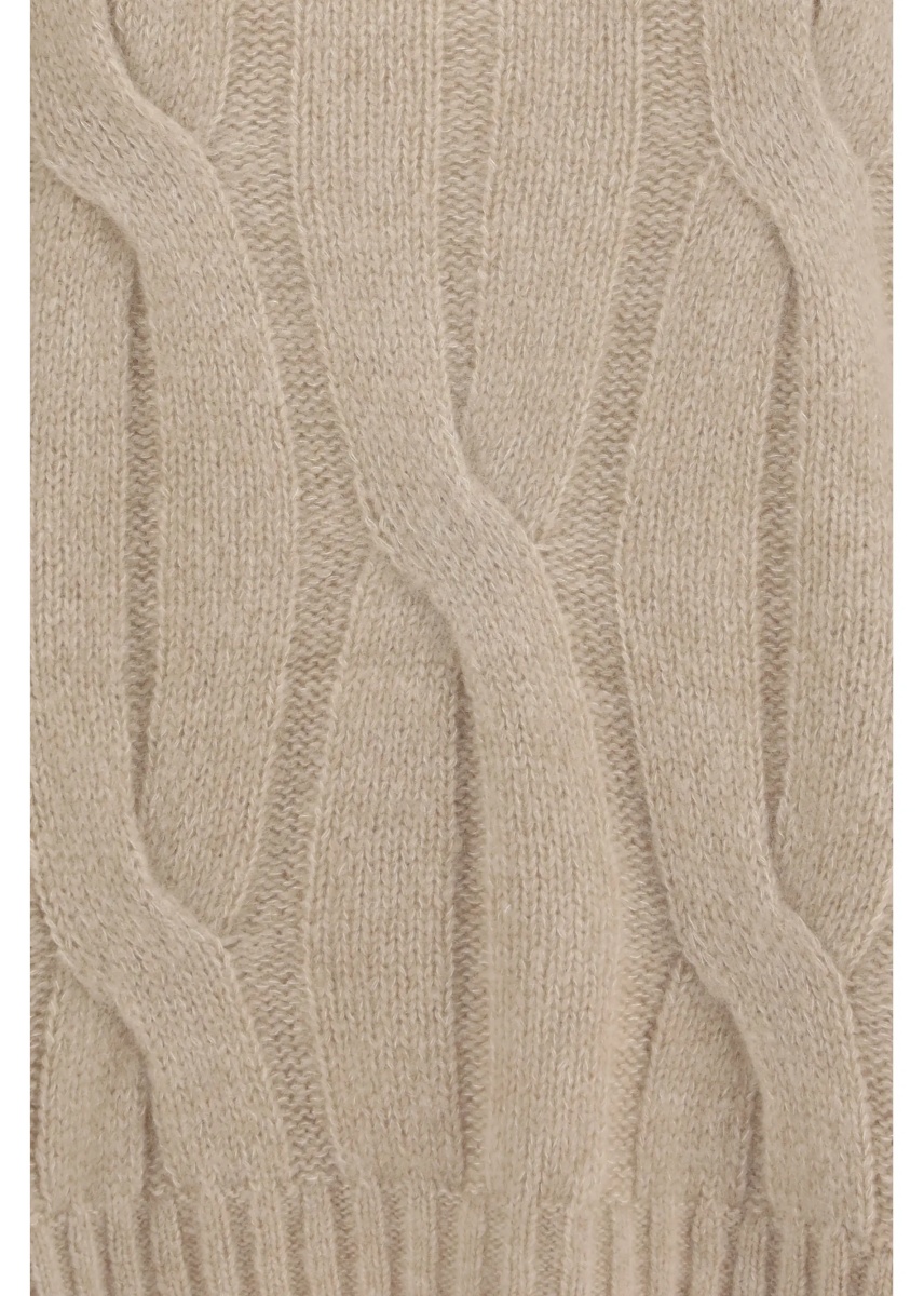 Pulover Cashmere and silk Sweater with voluminous sleeves - Img 3