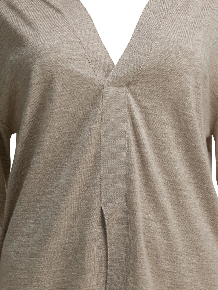 Pulover Cashmere v-neck sweater - Img 3