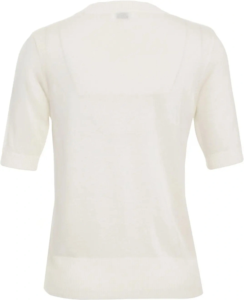 Pulover casual Liu Jo White alb - Img 3