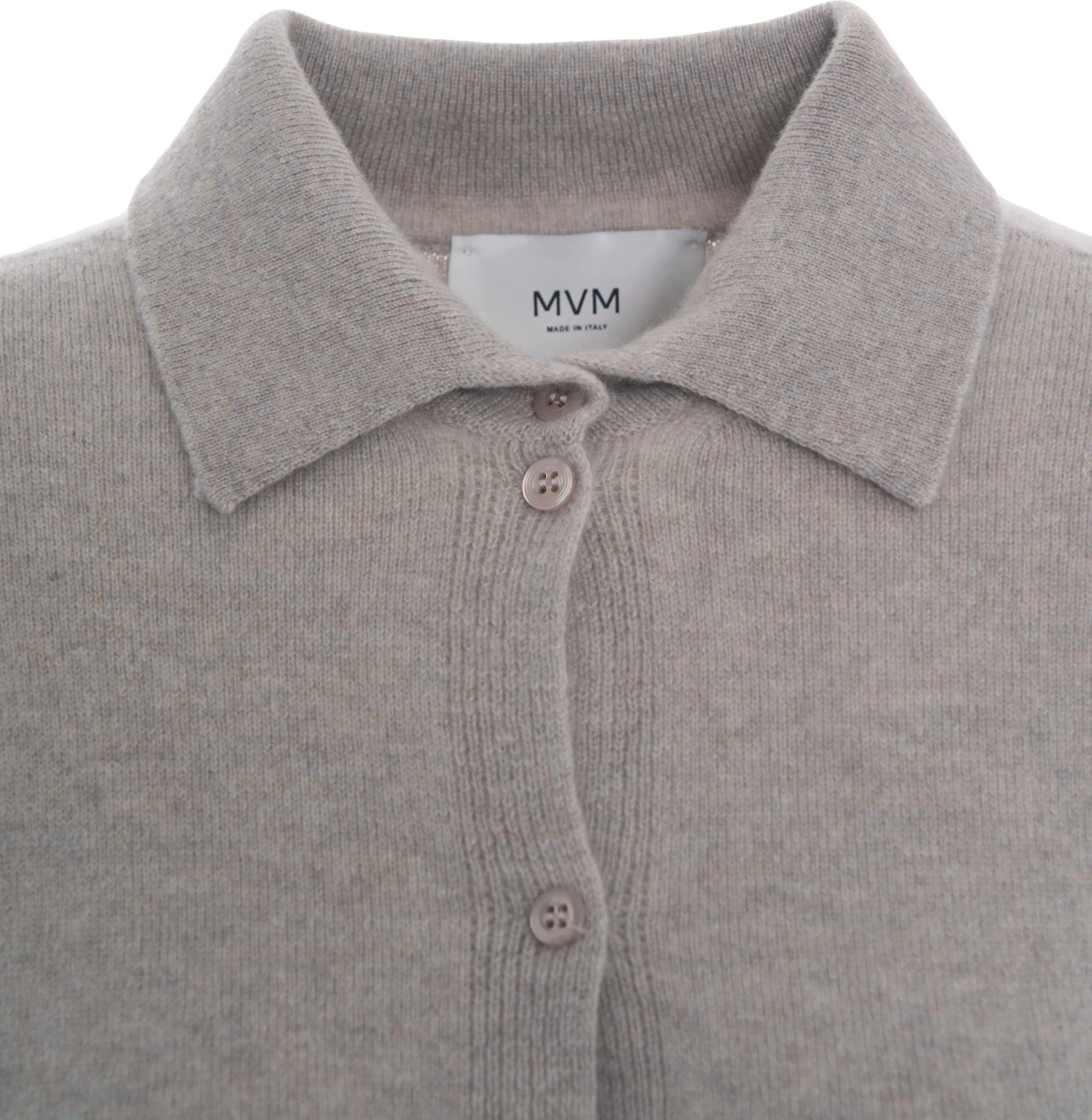 Pulover casual MVM gri din casmir - Img 4