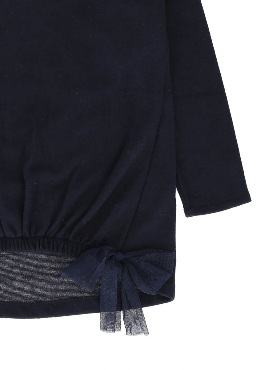 Pulover Cotton-cashmere sweater with bows - Img 2