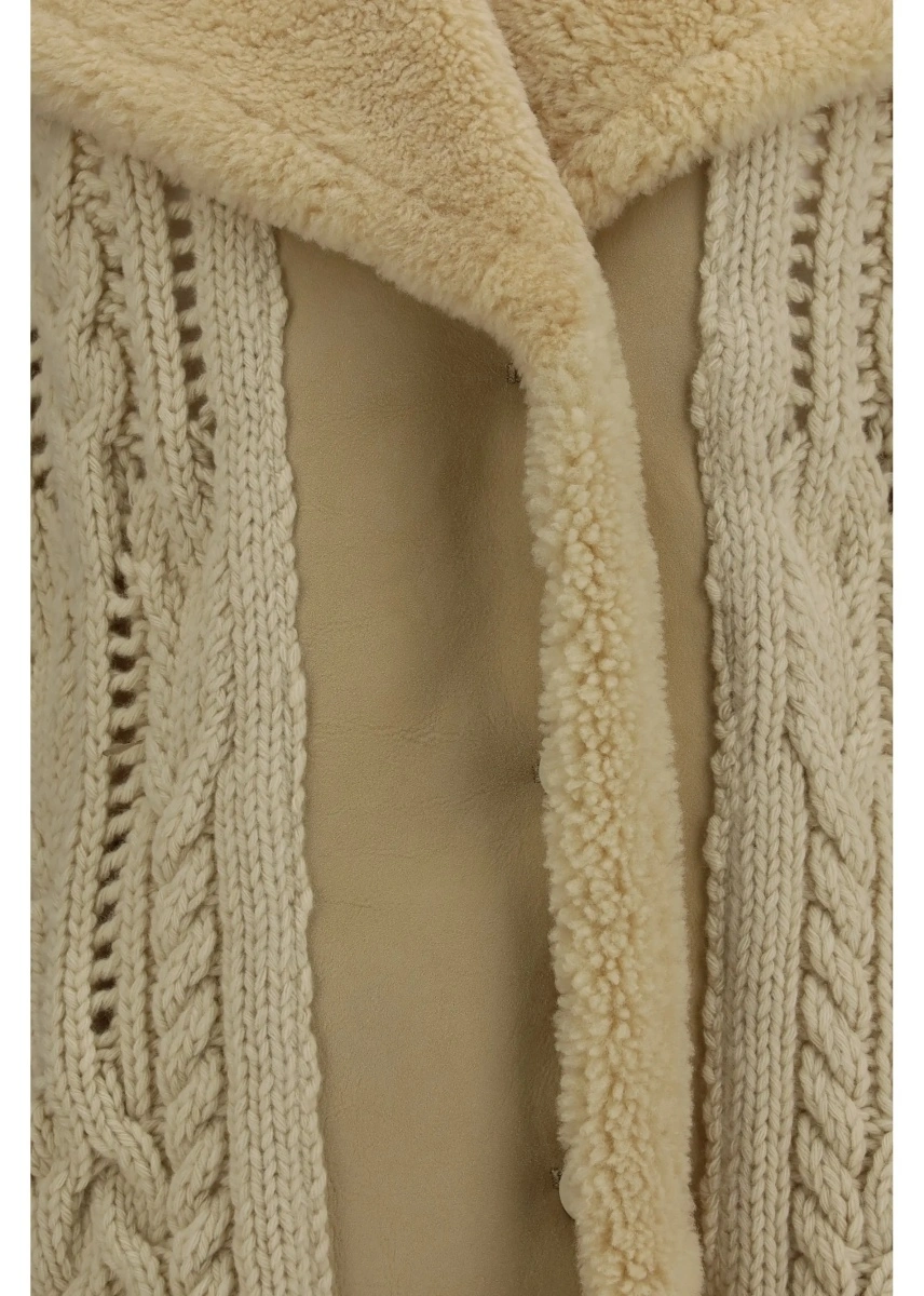 Pulover Ermanno Scervino alb din lana virgina - Img 3