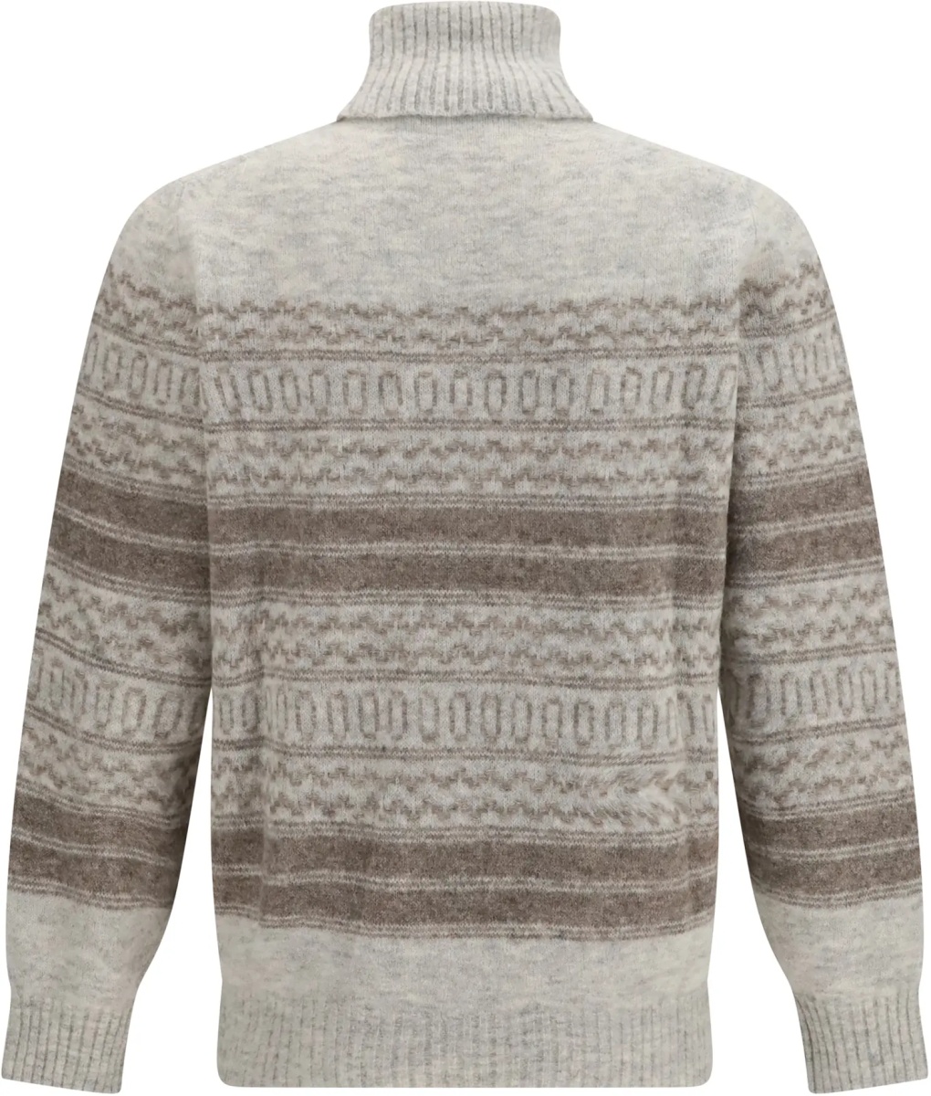 Pulover Fair Isle knit turtleneck Sweater - Img 2