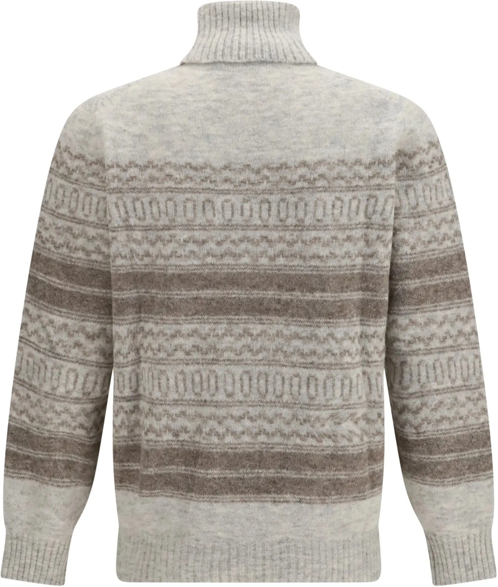 Pulover Fair Isle knit turtleneck Sweater - Img 2