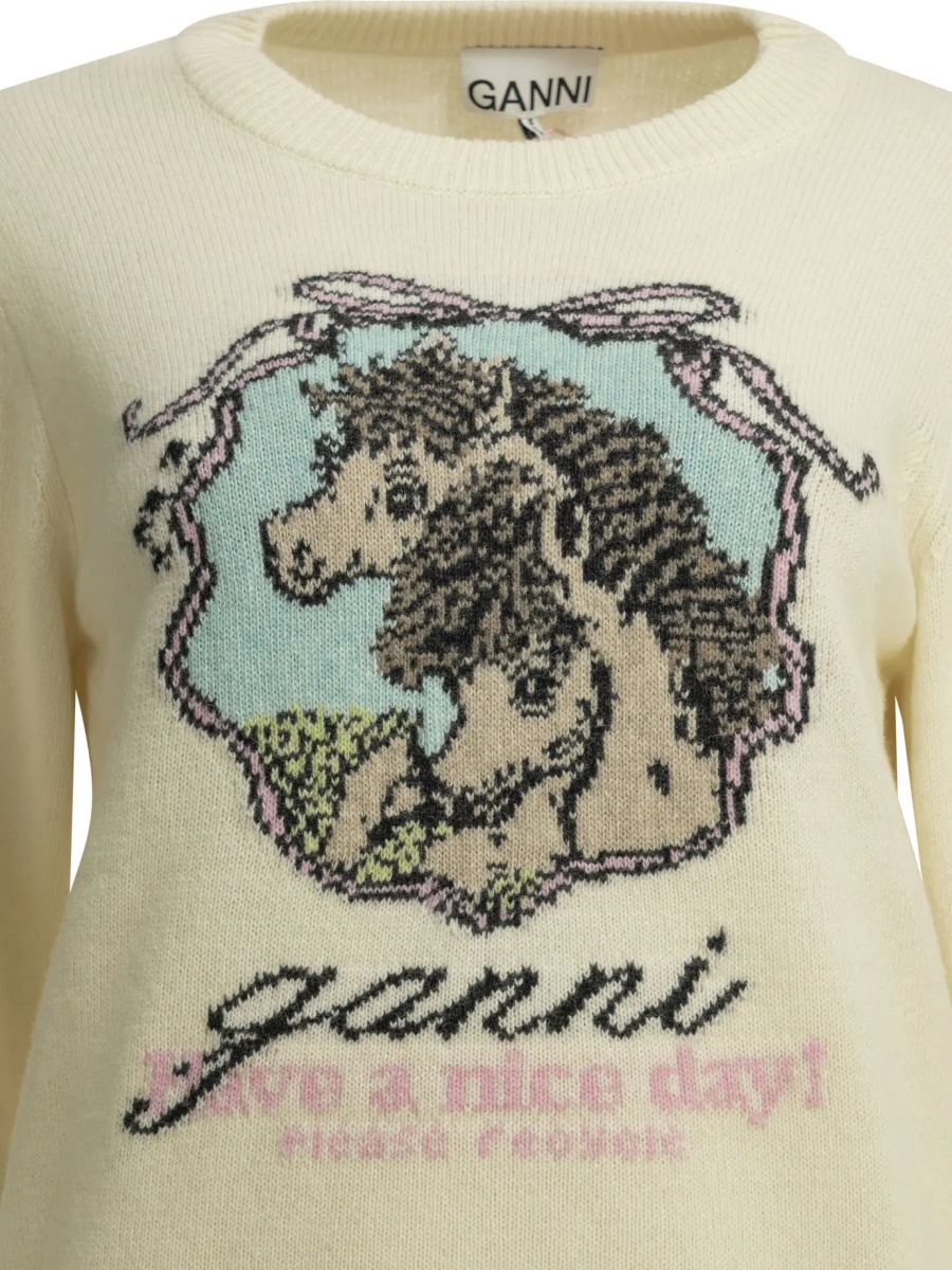 Pulover "Horses" Crew-Neck Sweater - Img 3