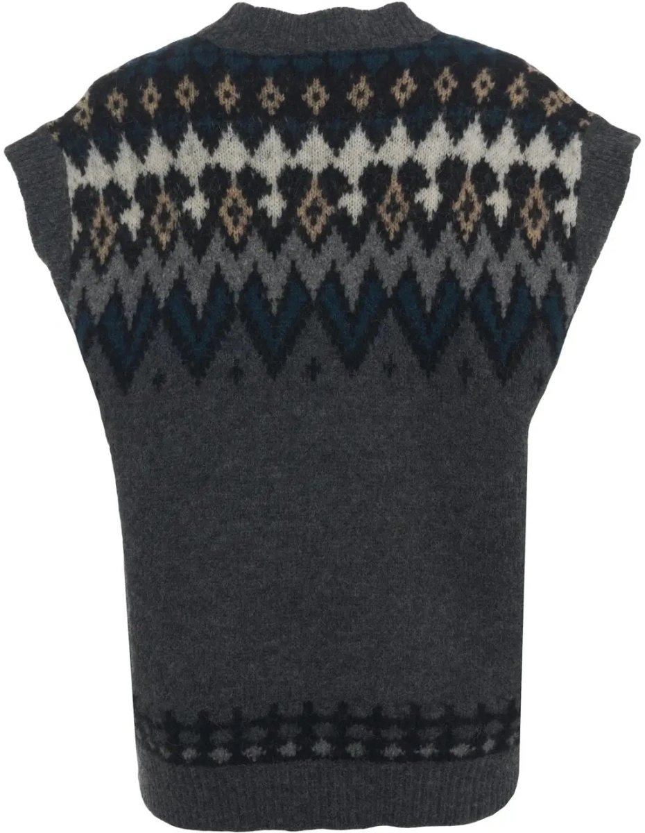 Pulover Jucca gri din alpaca - Img 3