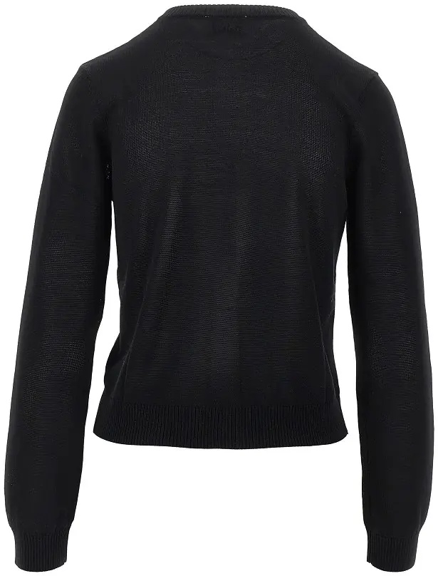 Pulover Knitted cardigan with diamond motif - Img 3