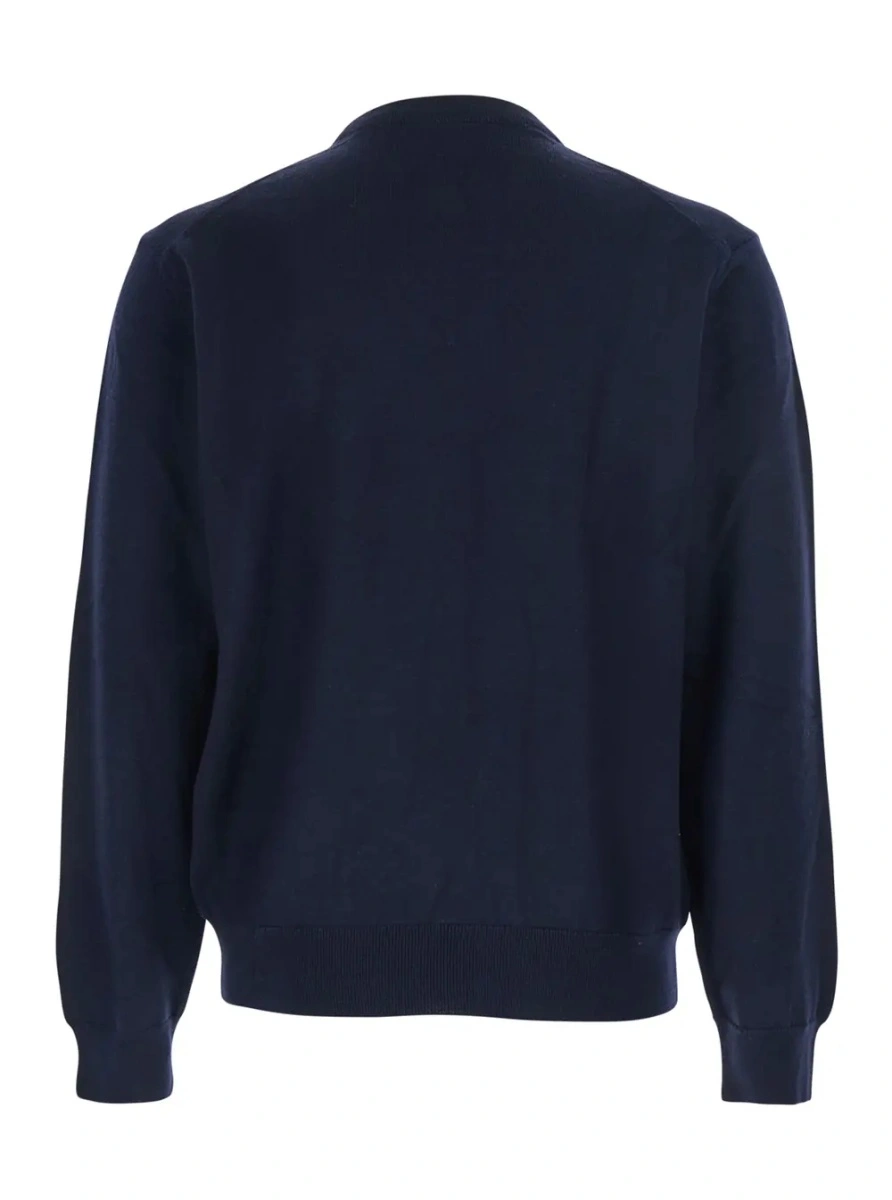 Pulover MAISON KITSUNÉ albastru din lana - Img 2