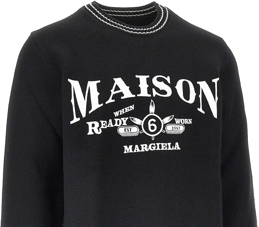 Pulover MM6 Maison Margiela negru - Img 2