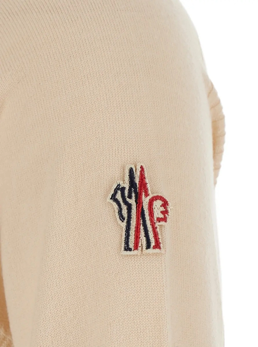 Pulover Moncler Grenoble bej din lana - Img 3