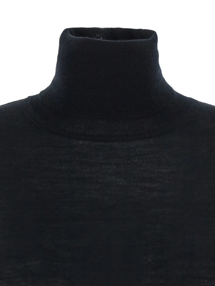 Pulover P.A.R.O.S.H. Black Turtleneck Sweater in Wool Blend Woman - Img 5