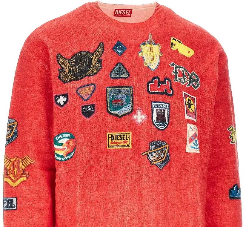 Pulover Printed patches wool sweater - Img 2