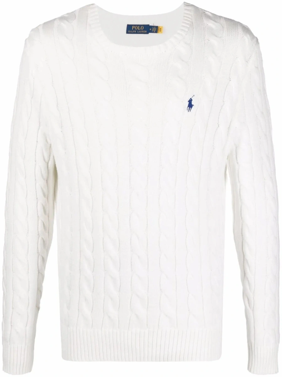 Pulover Ralph Lauren alb din bumbac - Img 8