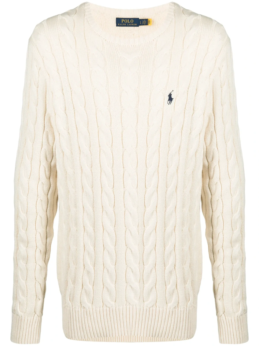 Pulover Ralph Lauren alb din bumbac - Img 8