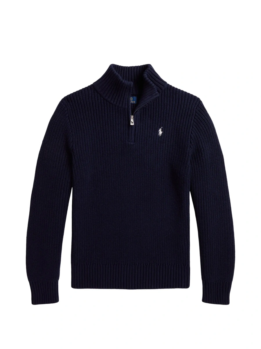 Pulover Ralph Lauren albastru din bumbac - Img 5