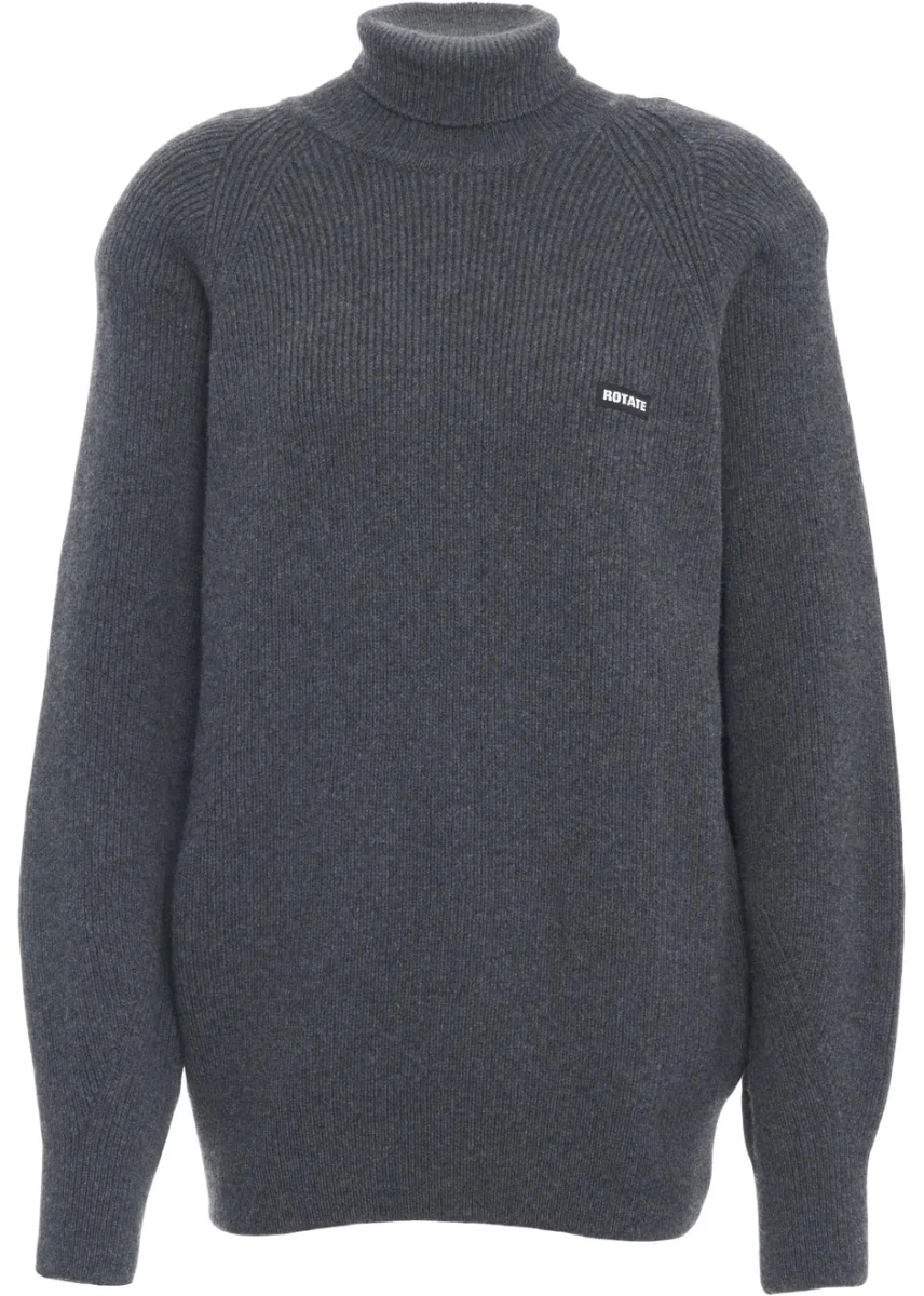 Pulover ROTATE Birger Christensen gri din casmir - Img 2