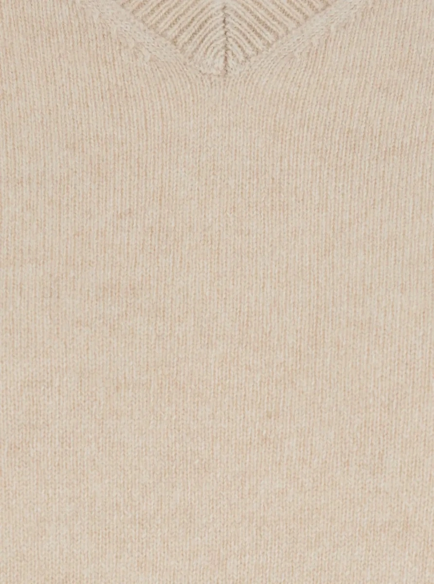Pulover 'S MAXMARA bej din casmir - Img 3