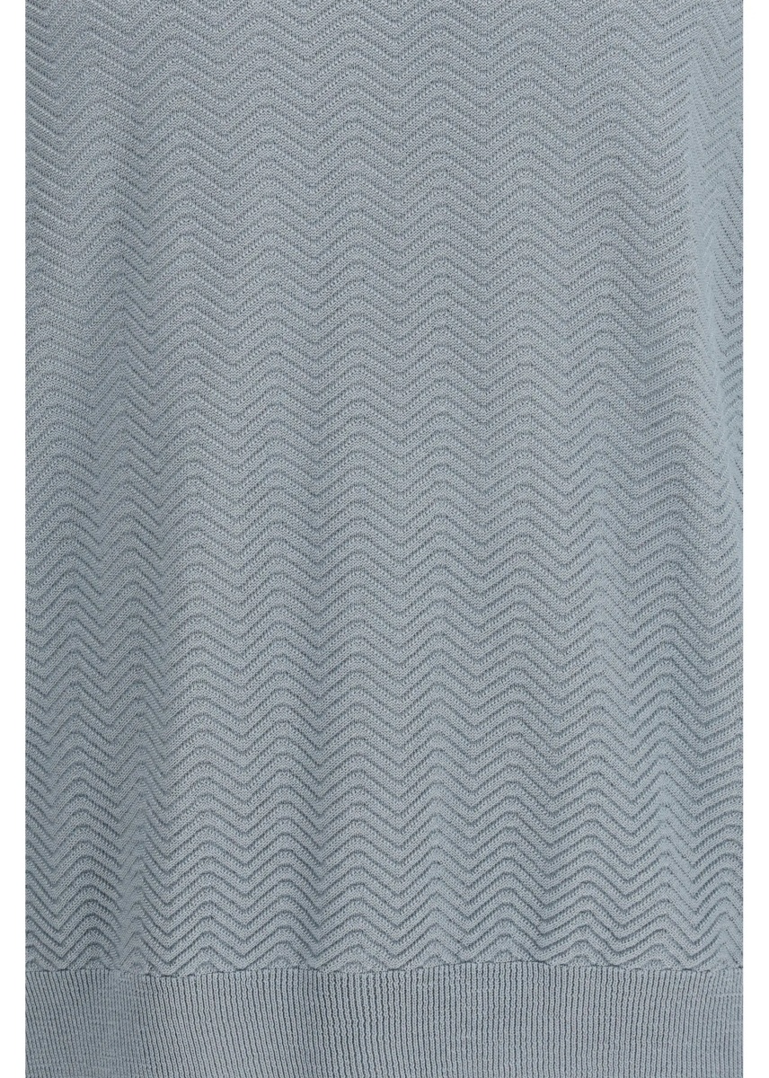 Pulover Short-sleeved cotton and silk Sweater - Img 3