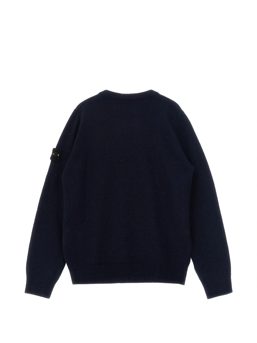 Pulover Stone Island albastru din lana - Img 4