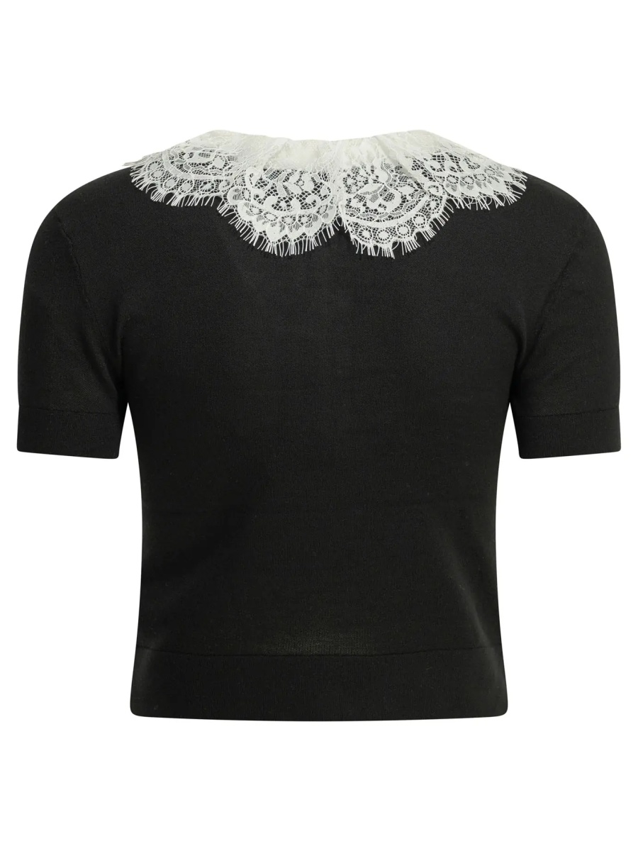 Pulover Sweater with lace collar - Img 2