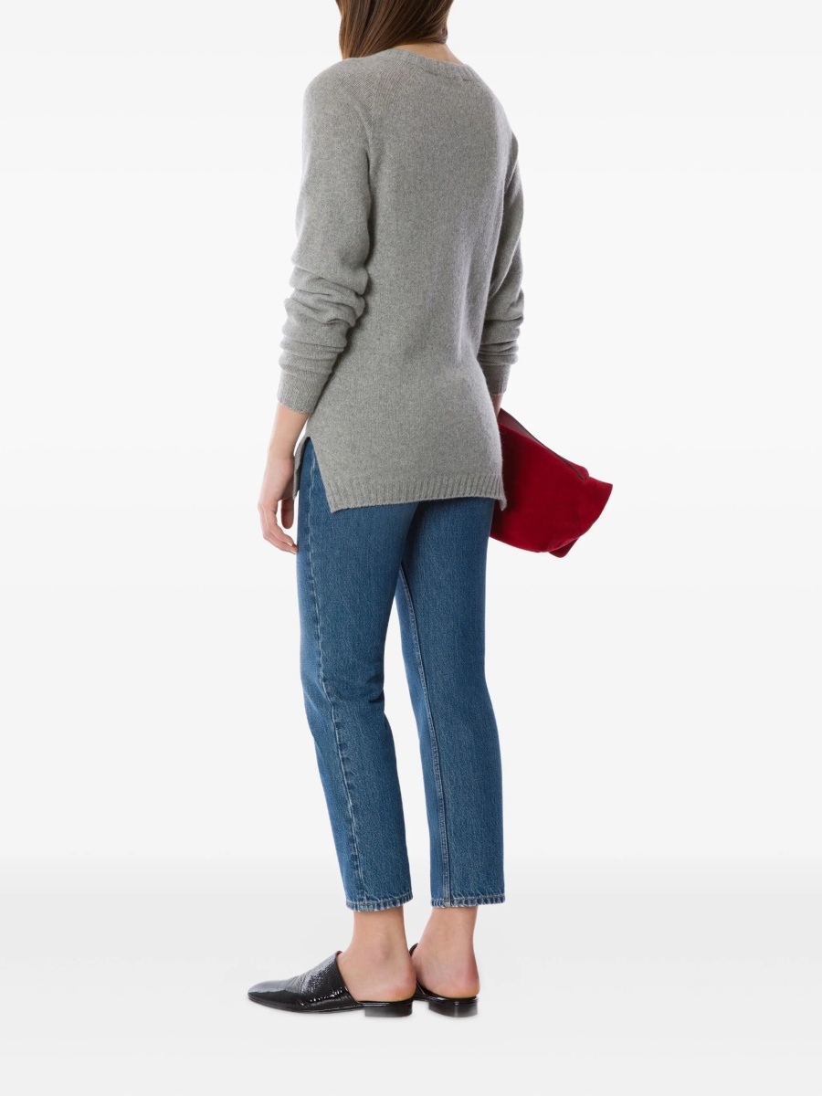 Pulover tricotat Alberta Ferretti gri - Img 3