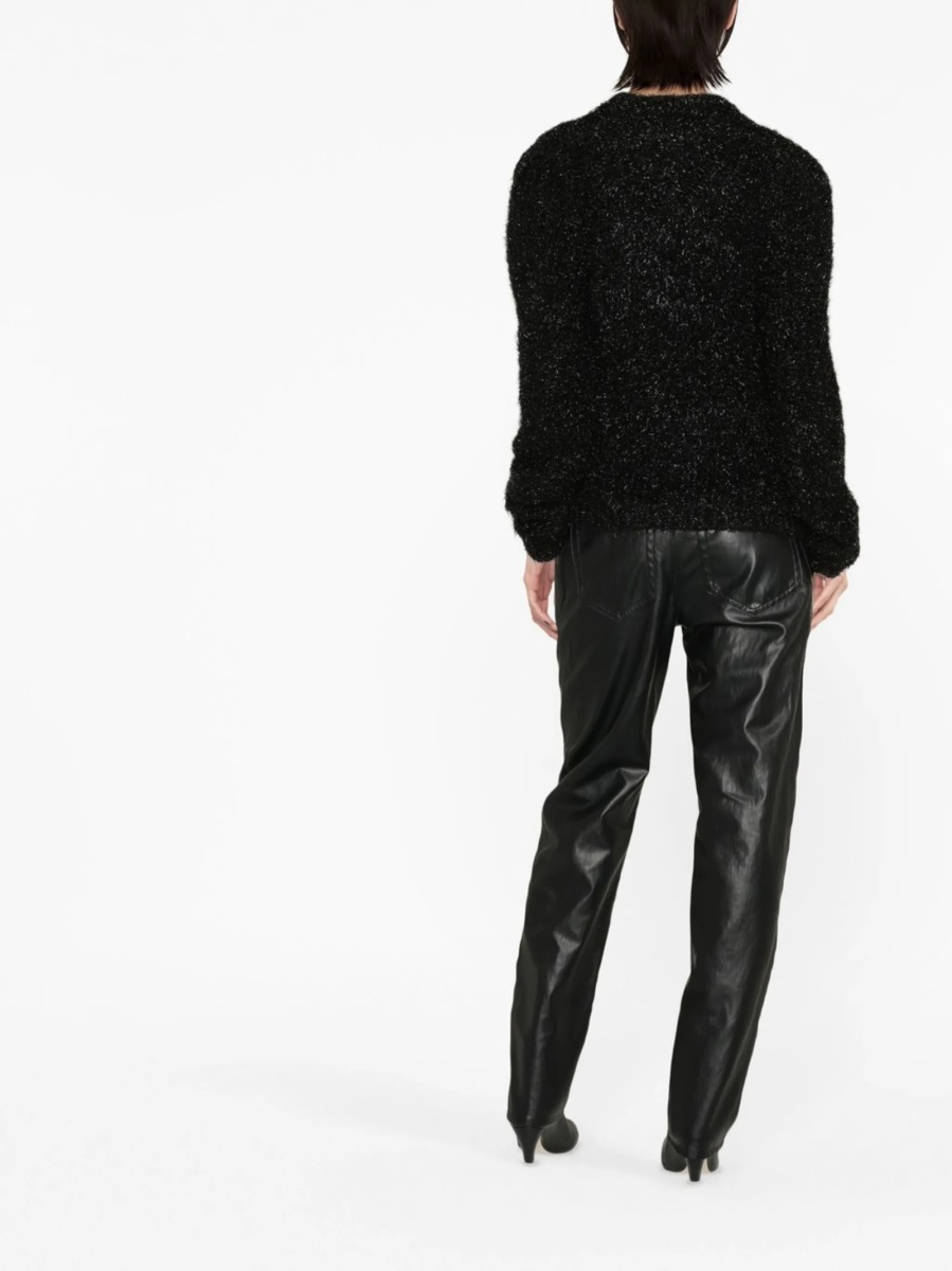 Pulover tricotat Alberta Ferretti negru - Img 8