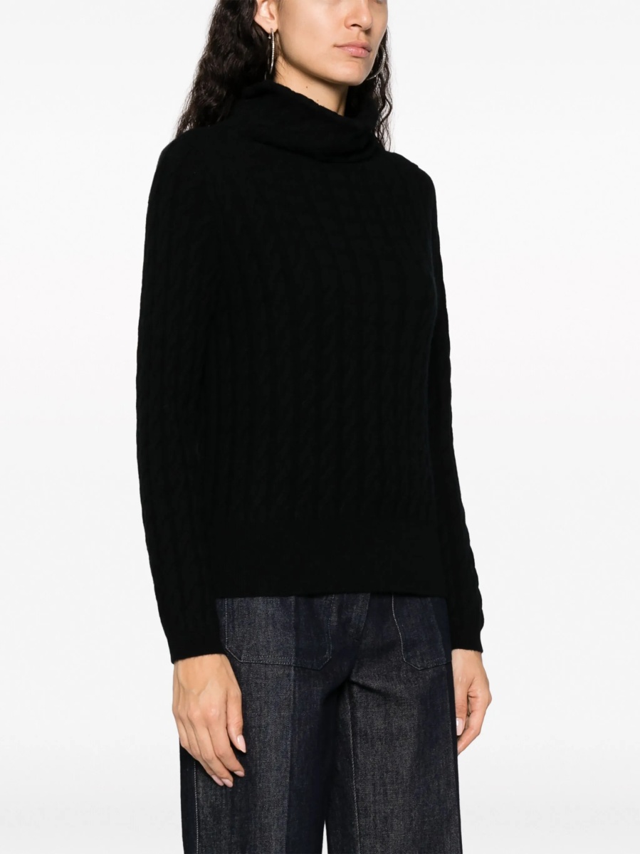 Pulover tricotat Allude negru - Img 3