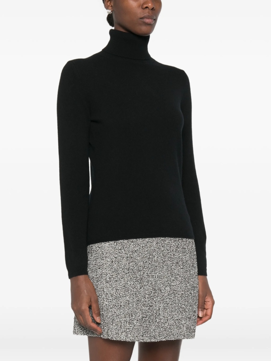 Pulover tricotat Allude negru - Img 3