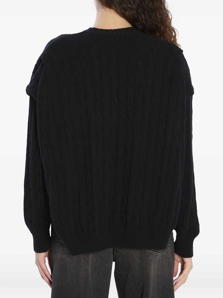 Pulover tricotat Balenciaga negru - Img 2