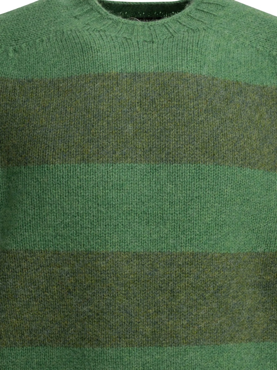 Pulover tricotat Beams Plus verde - Img 3