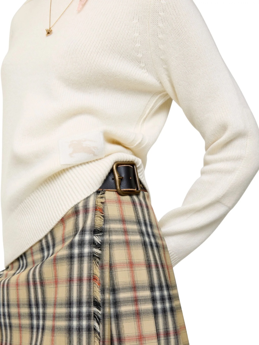 Pulover tricotat Burberry neutru - Img 4