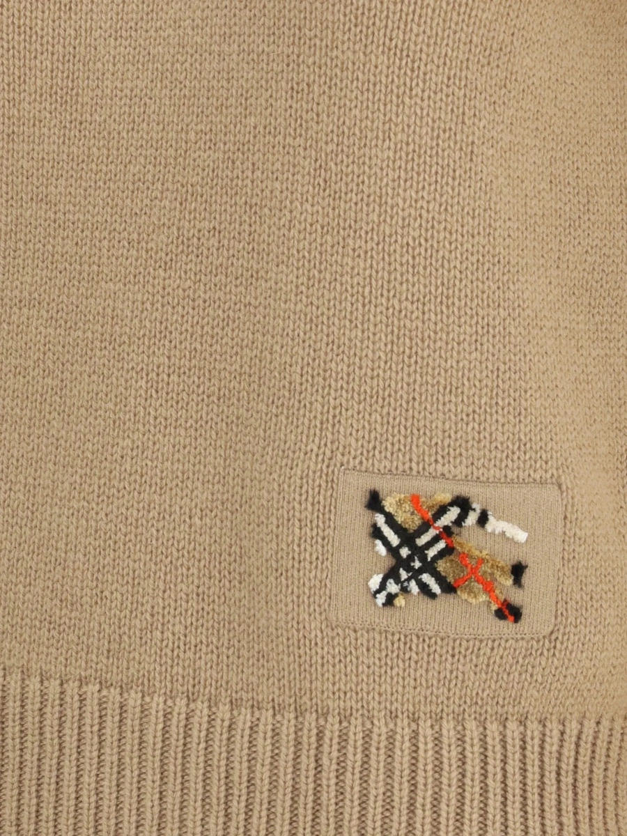 Pulover tricotat Burberry neutru - Img 3