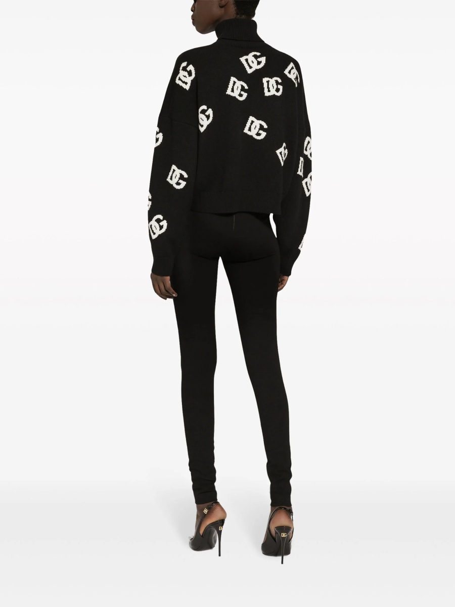 Pulover tricotat Dolce &amp; Gabbana negru - Img 4