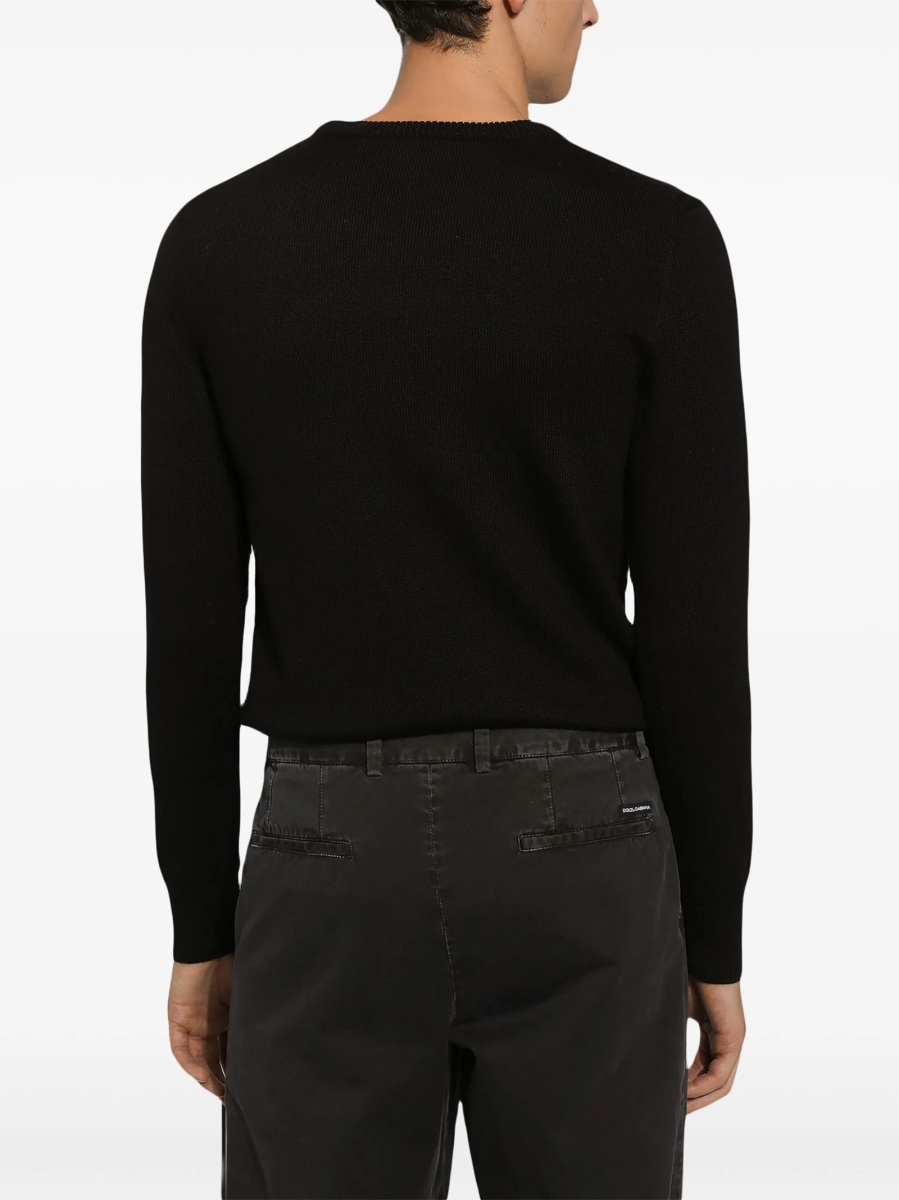 Pulover tricotat Dolce &amp; Gabbana negru - Img 5