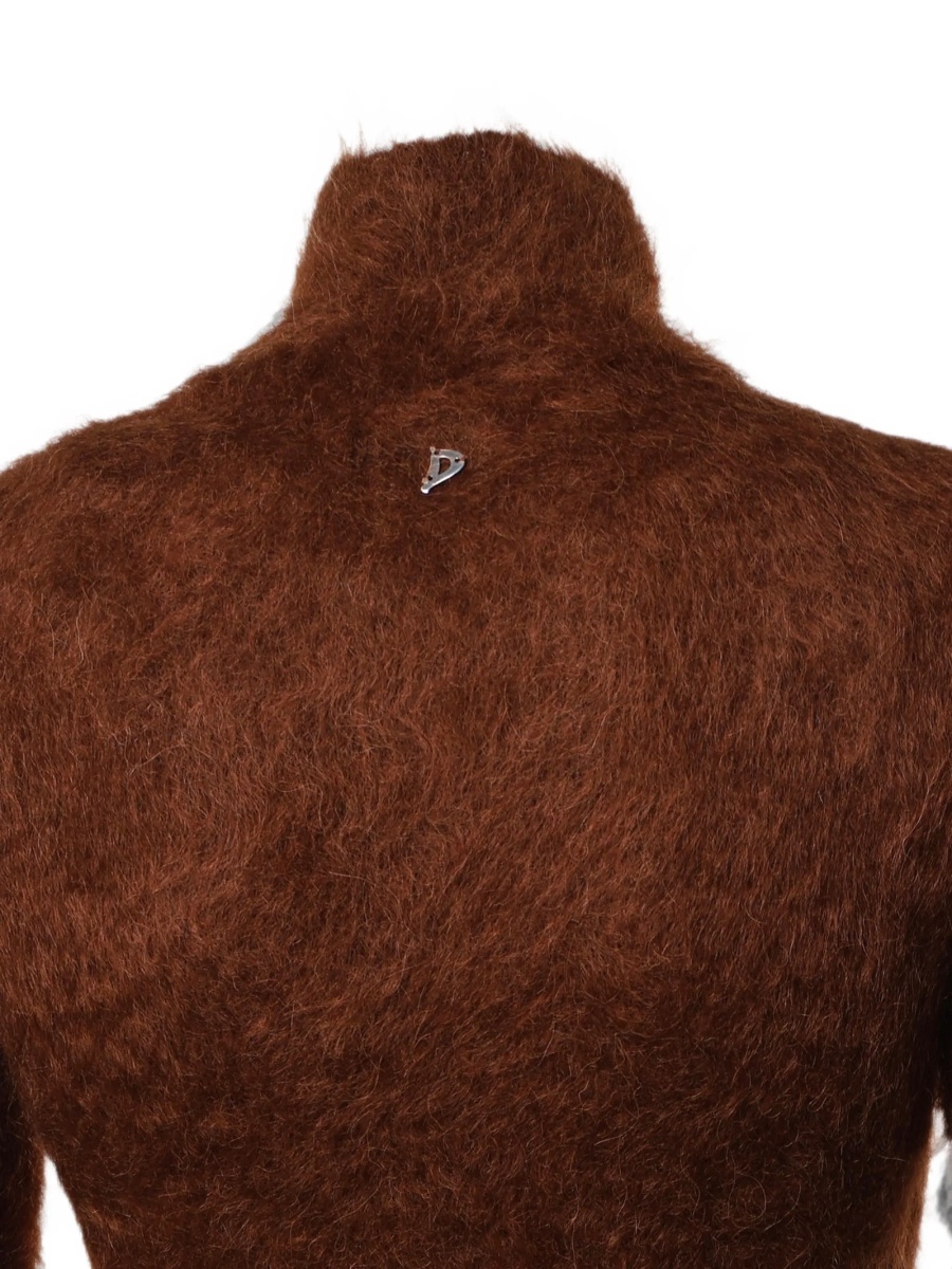 Pulover tricotat Dondup maro - Img 3