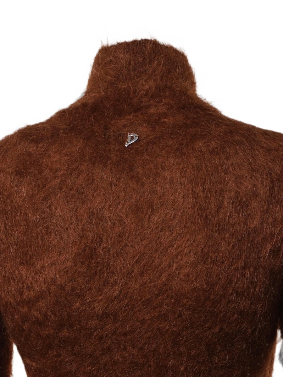 Pulover tricotat Dondup maro - Img 3