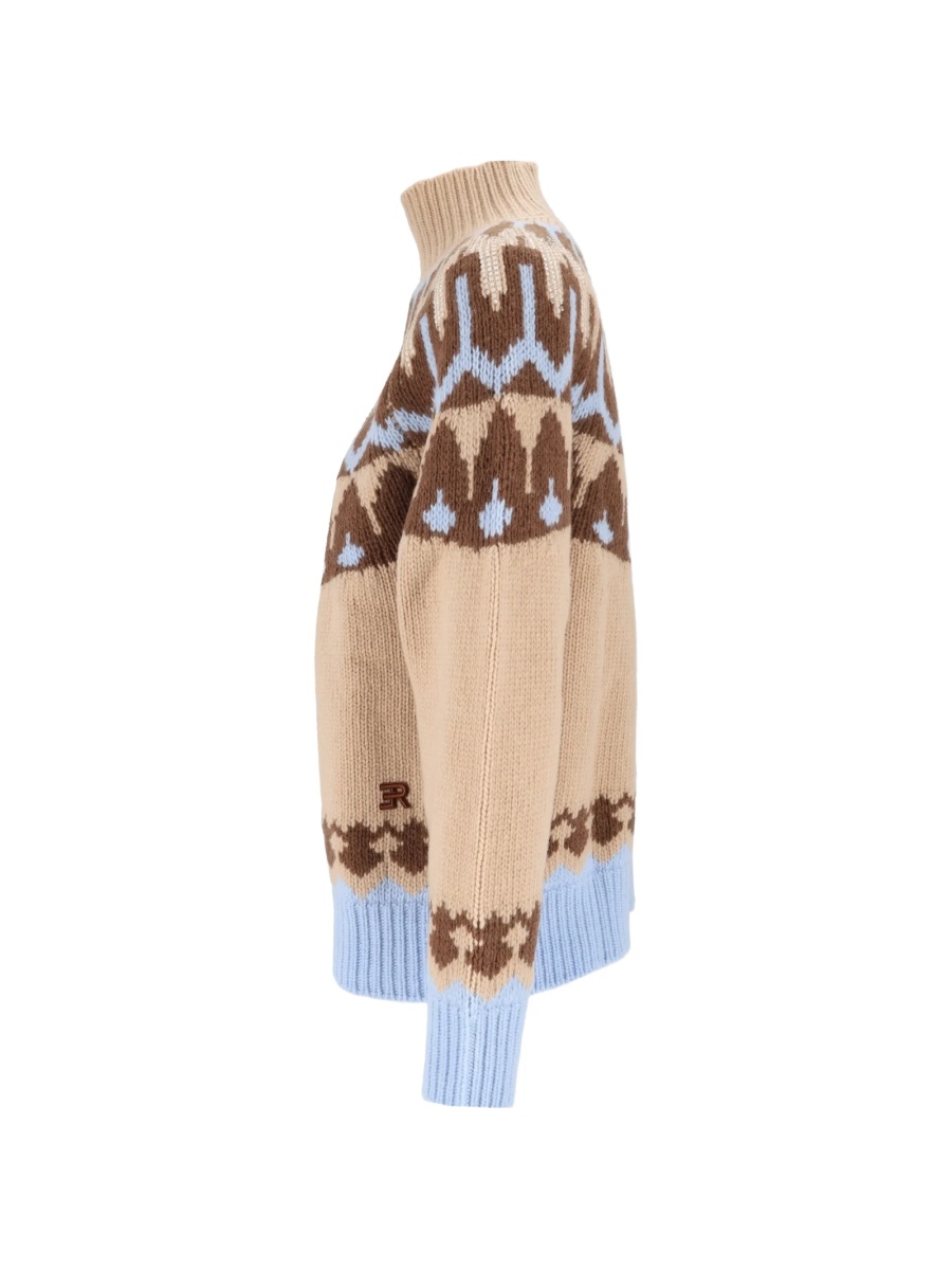 Pulover tricotat ERMANNO FIRENZE neutru din lana - Img 3