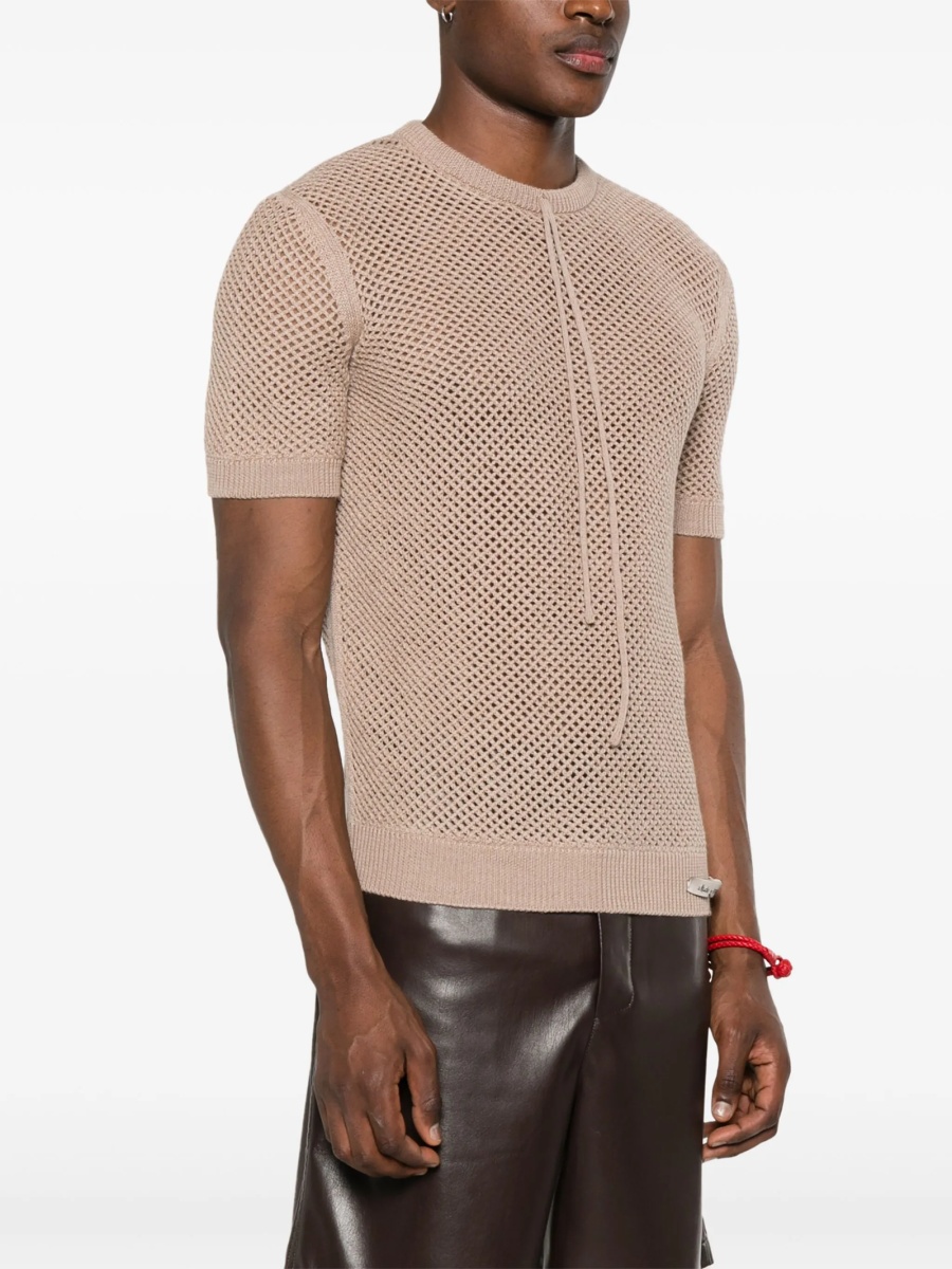 Pulover tricotat Fendi neutru - Img 3