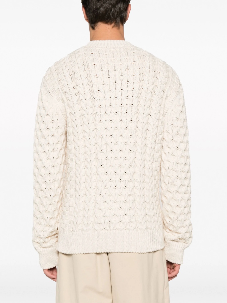 Pulover tricotat Givenchy neutru - Img 4